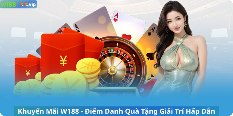 Khuyến Mãi W188 - Điểm Danh Quà Tặng Giải Trí Bùng Dẫn